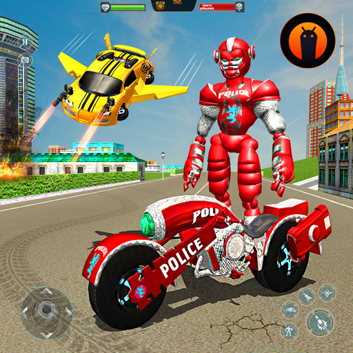 Flying Robot Police Chase- City Fighter War Robots APK MOD Pices Illimites Astuce